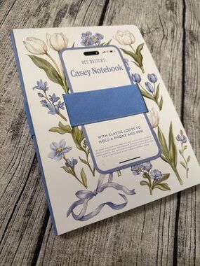 NWT. Hardcover lined notebook/journal/diary in gorgeous floral design